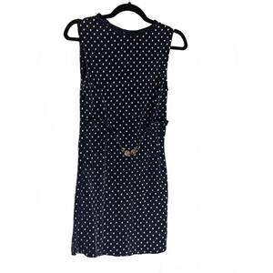 Vintage 60s/70s Sparkle Sheer Polka Dot Mini Dress